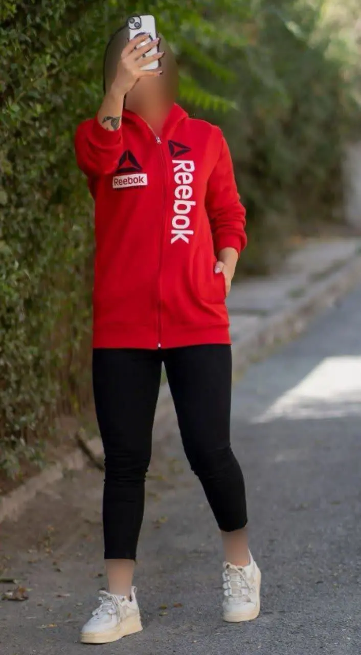 سویشرت دورس کلاه دار مدل Reebok
