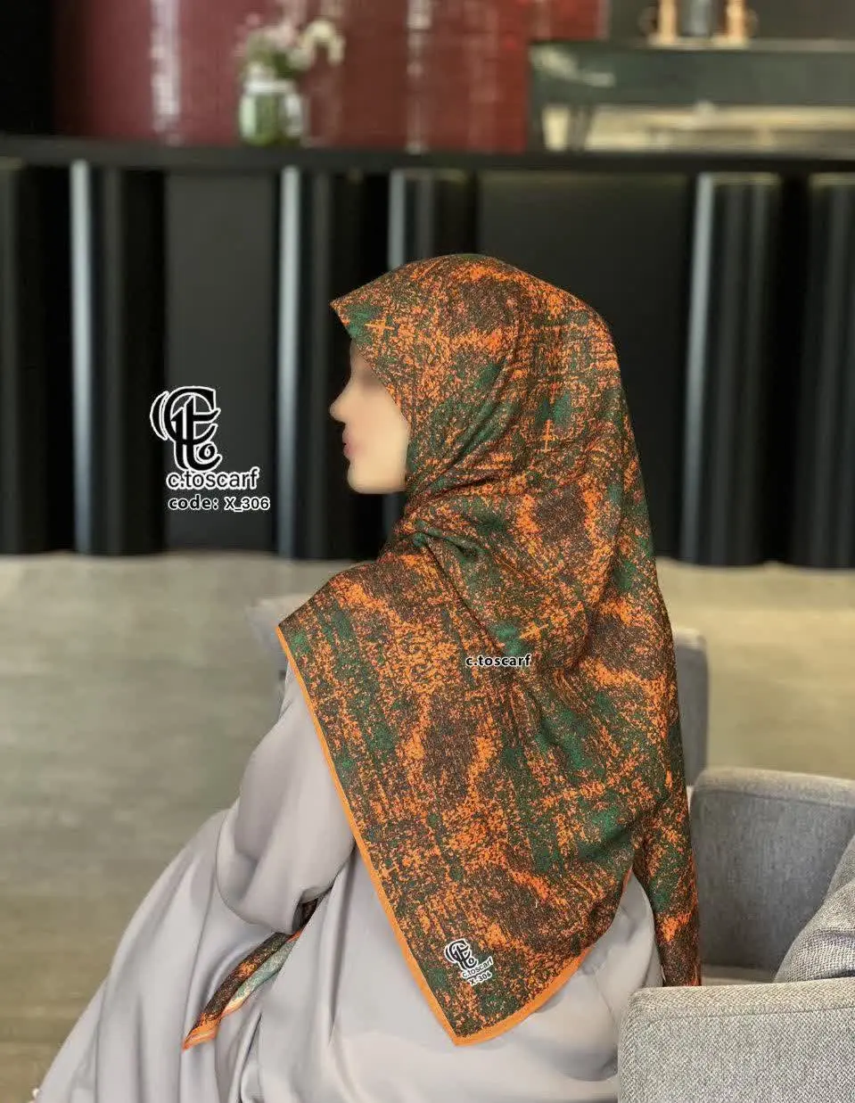 طرح #ساناز نارنجی سبز🧡💚

