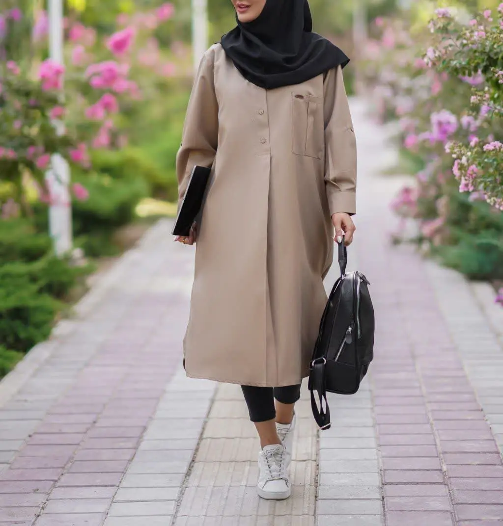 🌻نام: مانتو بلند مدل چکاوک
