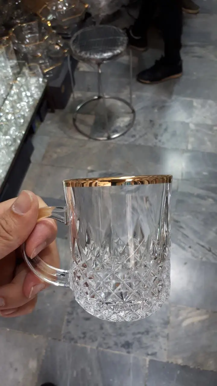 فنجان چای لب طلا درجه یک‌
