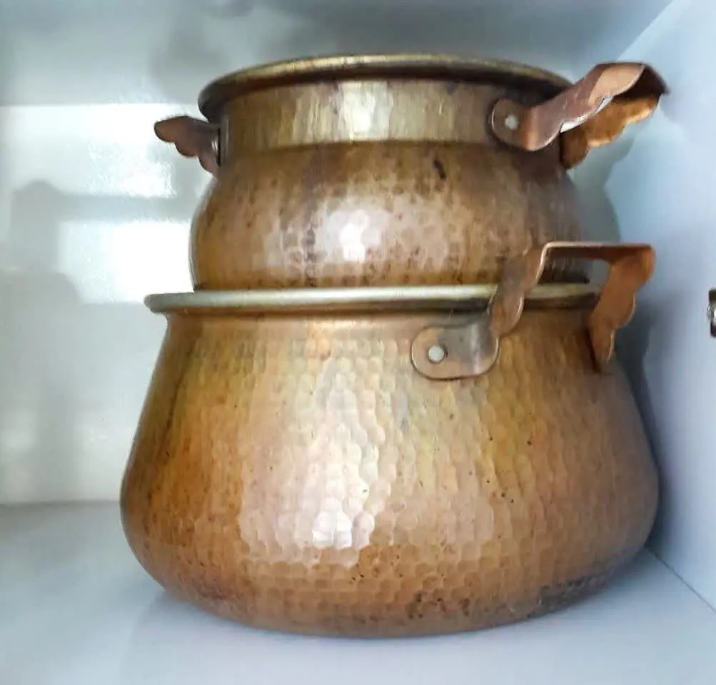 ۲ عدد قابلمه مسی 
