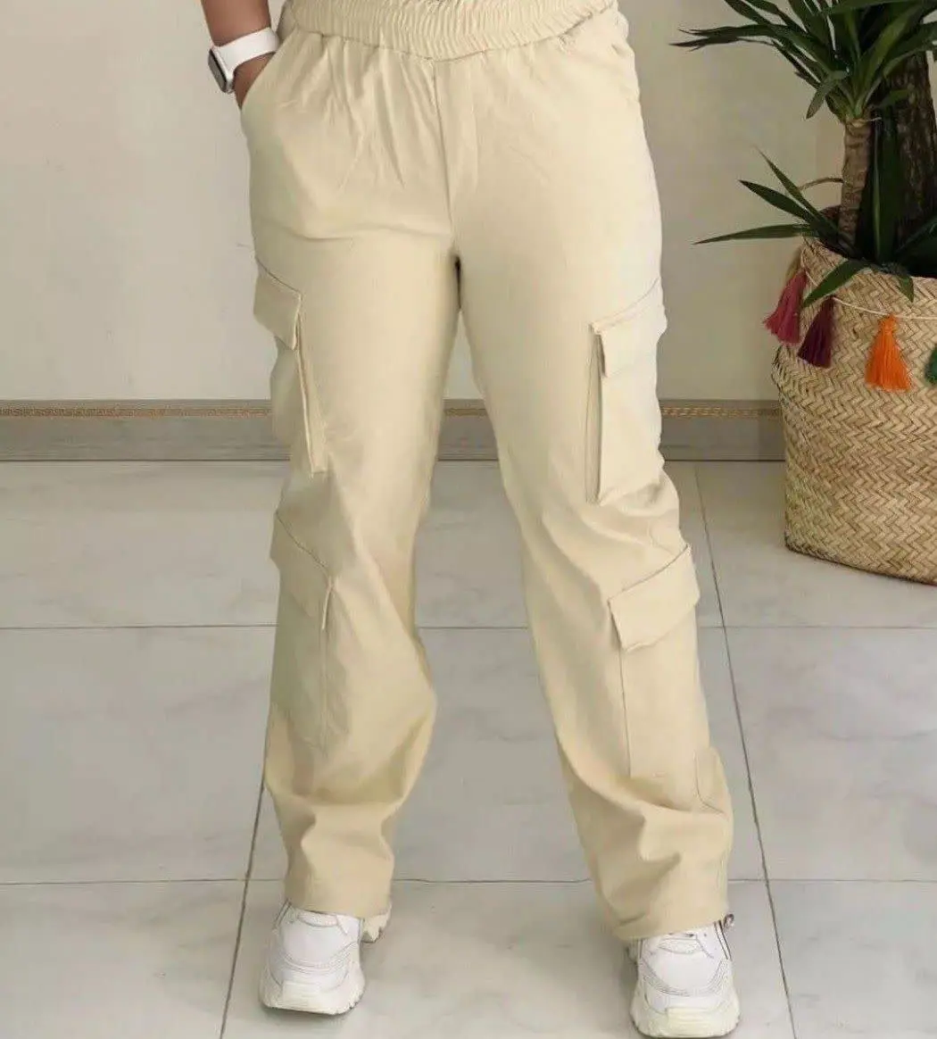 👚نام: شلوار کارگو کتان کش ۱۱۳۲
