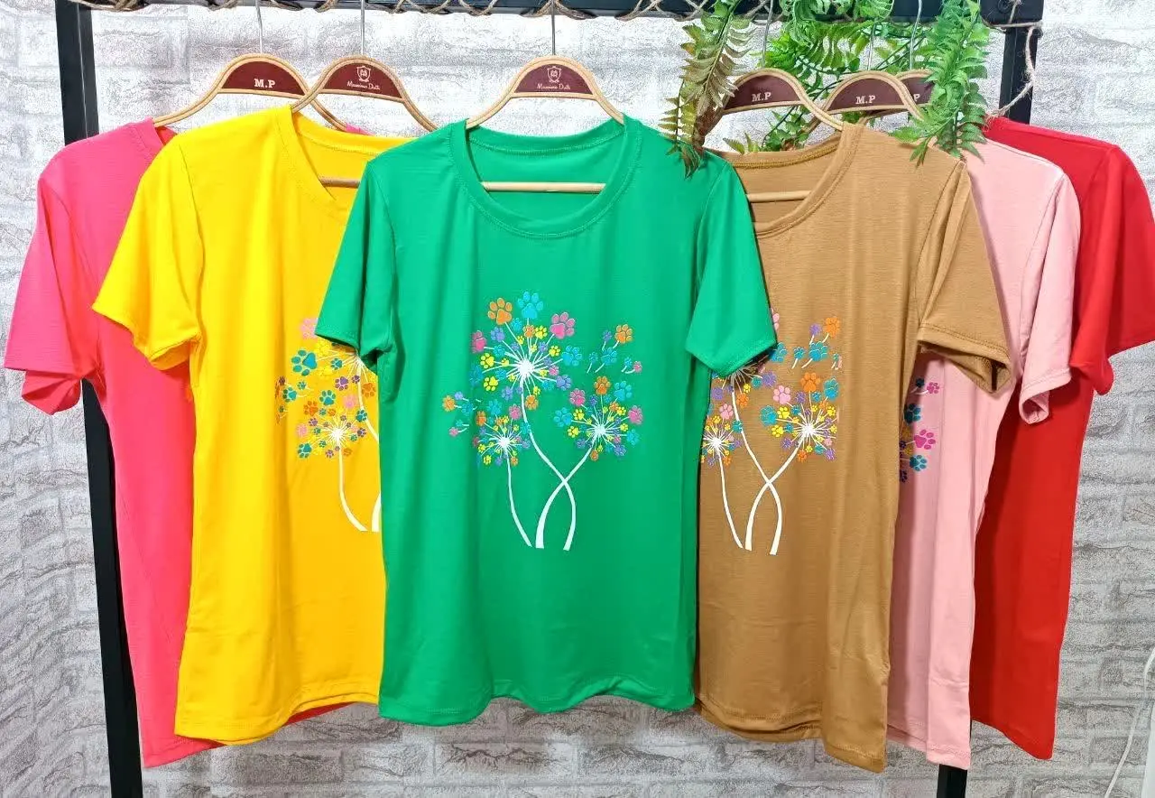 👚کالا: تیشرت دخترانه ۳گل🌸
