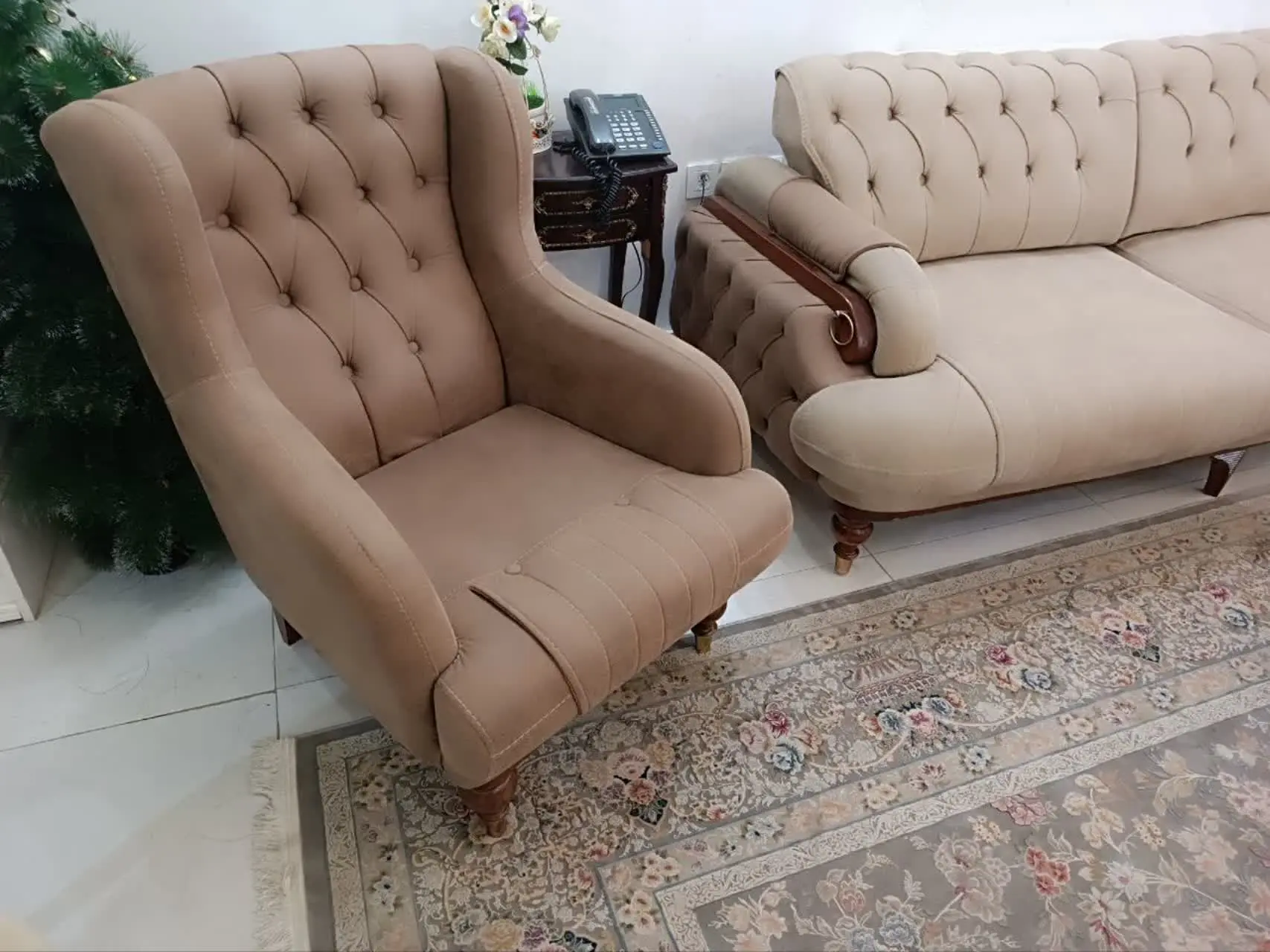 مبل مبلمان چستر راحتی ترک کلاسیک نوی نو
