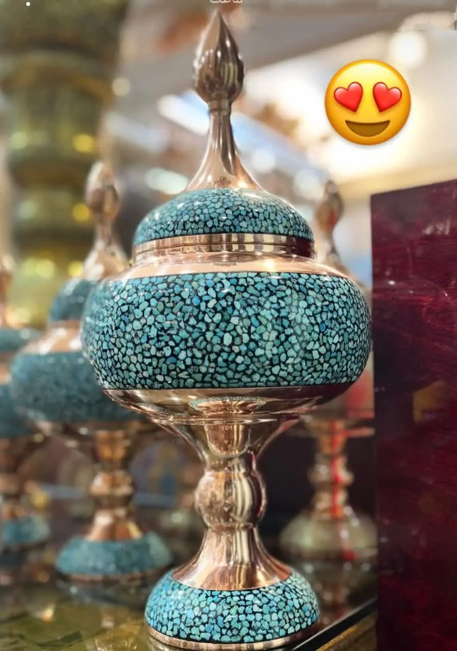 شکلات خوری مس فیروزه کوب 💎
