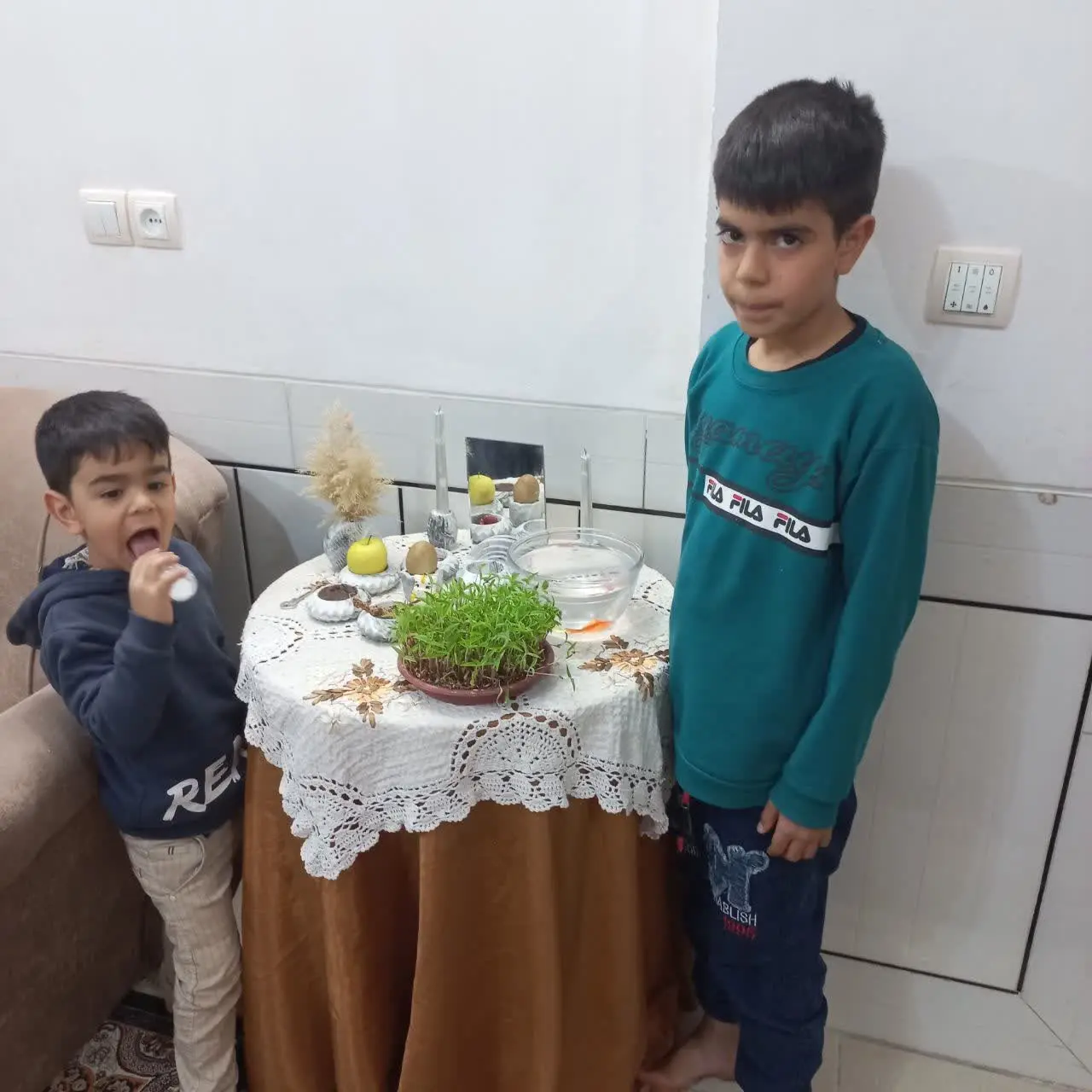😍نام شرکت کننده: امیرعلی ضیایی ۹ساله رادمهر ضیایی ۴ساله
