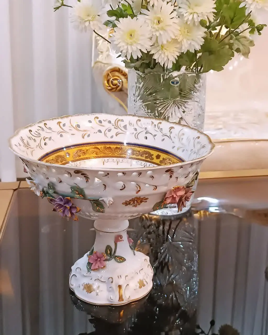 میوه خوری اعیونی و مجلل گل برجسته 

