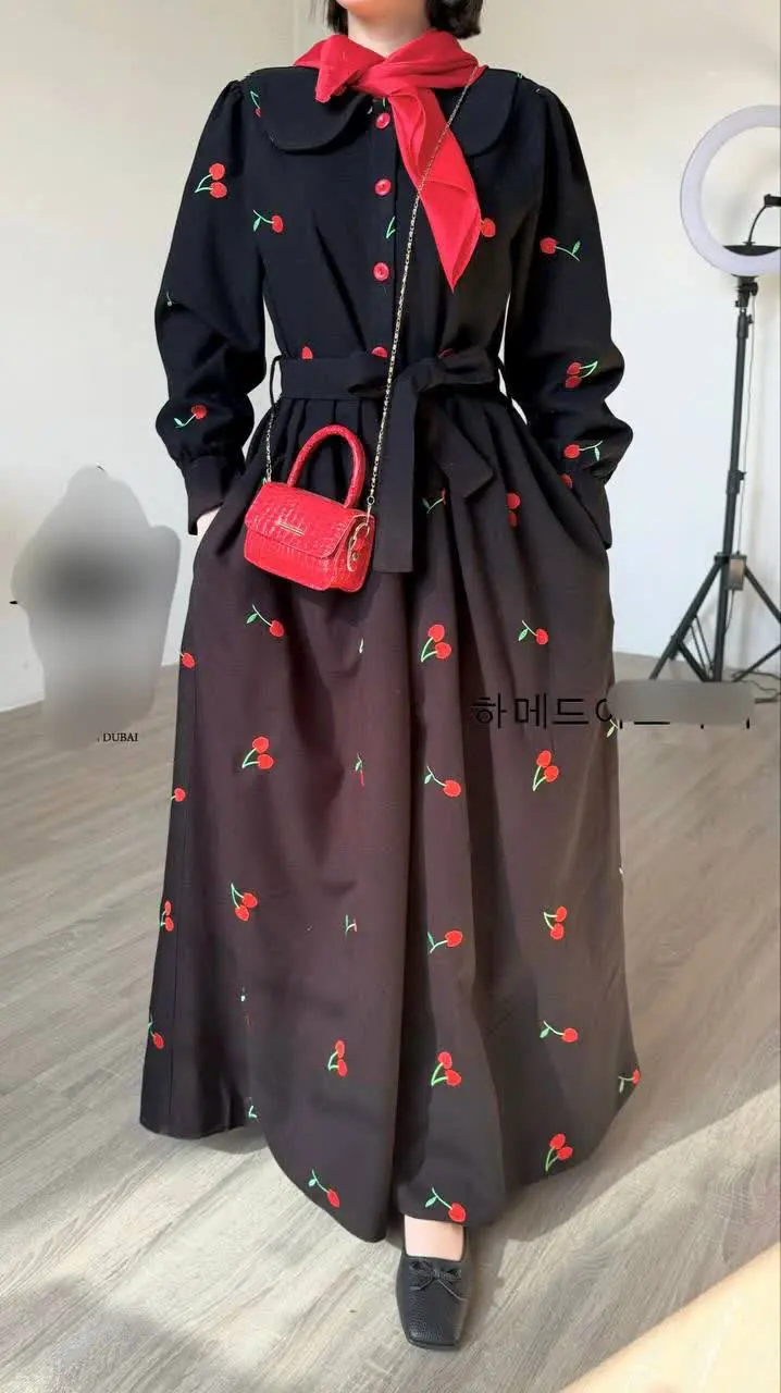 👚نام: پیراهن پالتویی بلند گیلاس 💖
