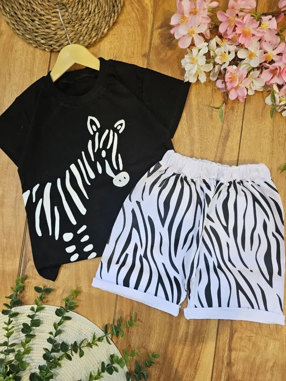 تیشرت شلوارک پسرانه گورخر🦓
