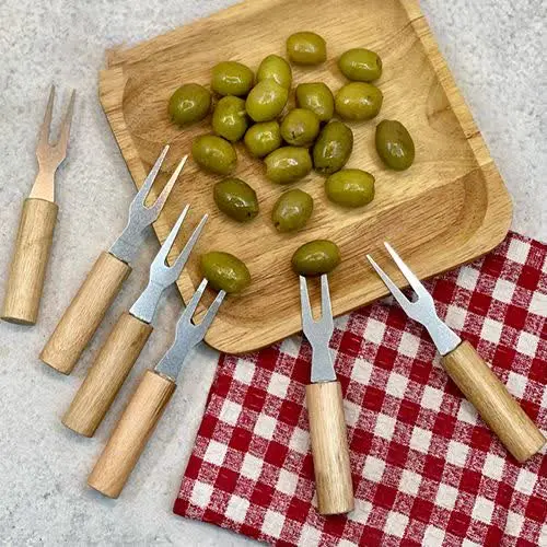 🌸زیتون خوری دسته چوبی🌸
