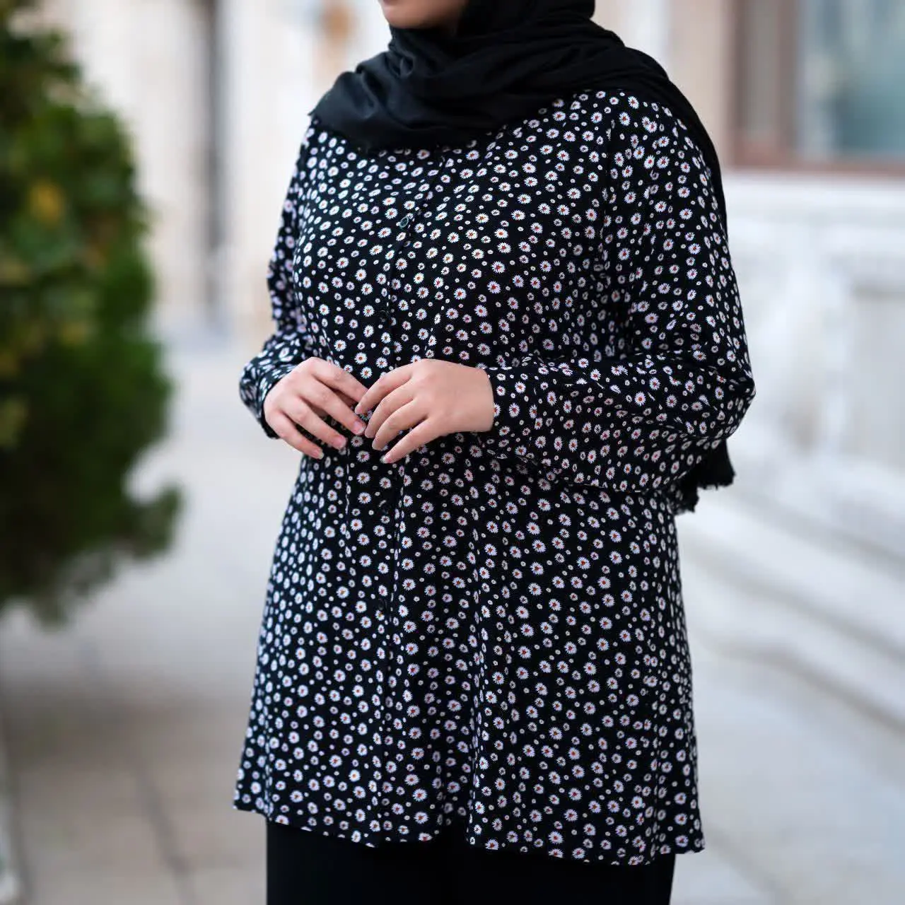 شومیز نخی گل بابونه 🥰
