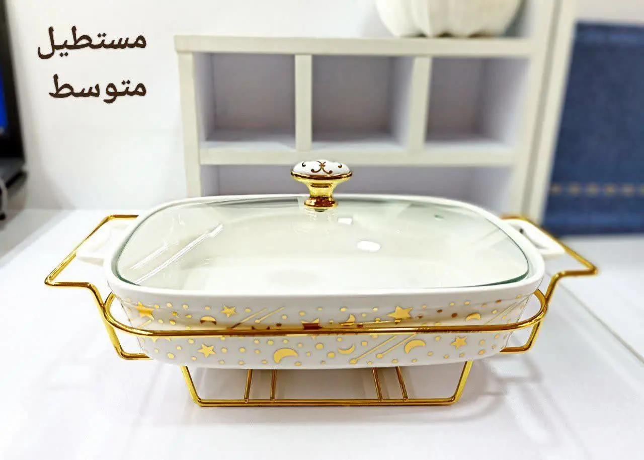 سوفله چینی مستطیل متوسط ماه و ستاره
