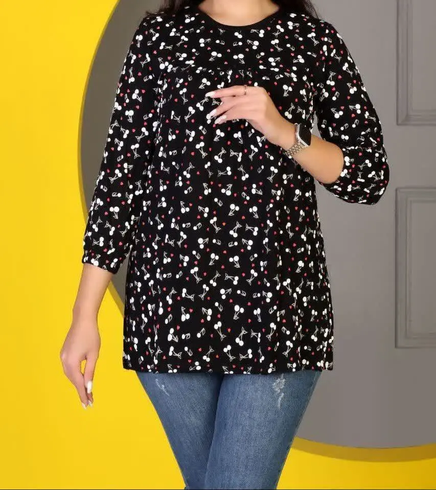 👚نام کالا: تونیک چاپ گیلاس👌😉
