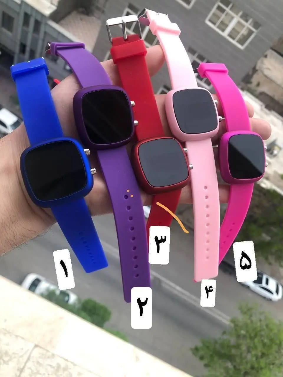 👚نام: ⌚️ال ای دی مربعی جدید LED
