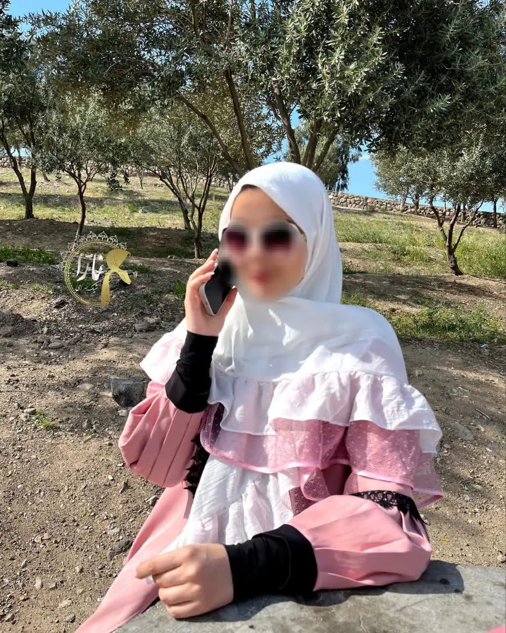 سفید مدل دو چین تور خالخالی لبه😍👌
