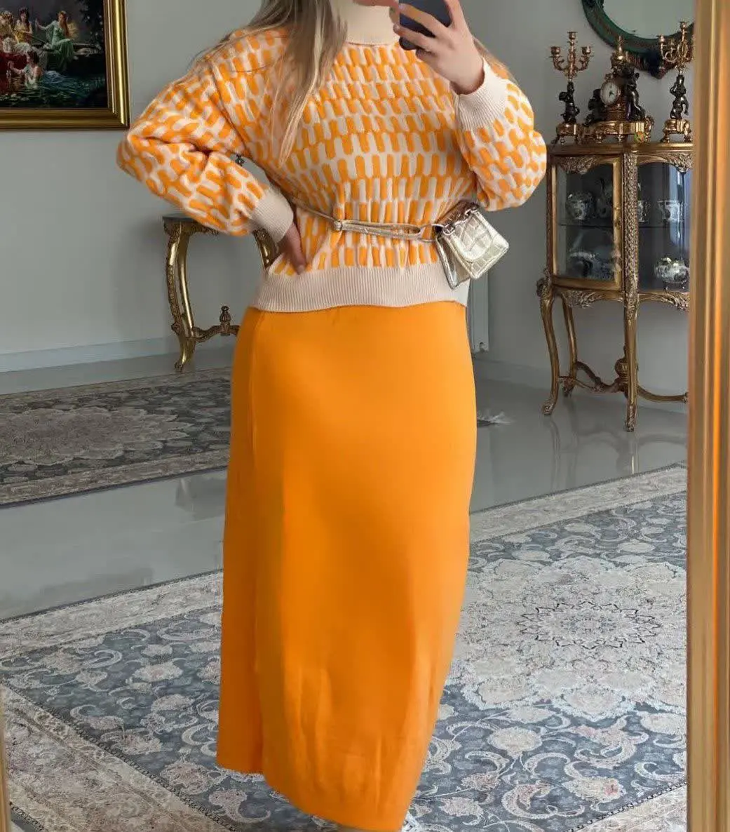 👚نام: ست بلوز دامن بافت