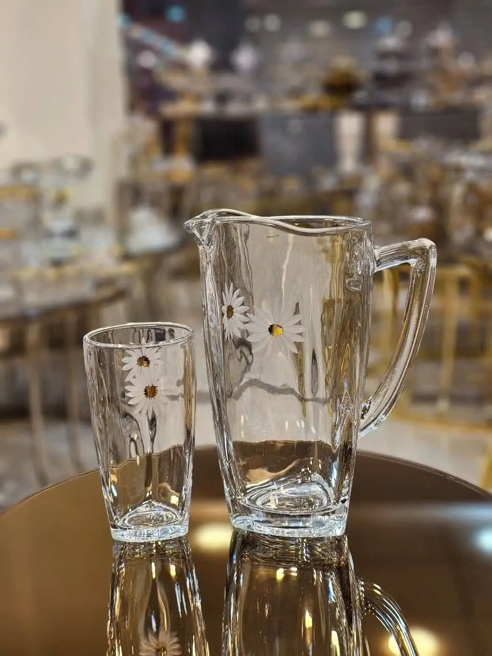 ⚜️پارچ و لیوان گل بابونه⚜️

