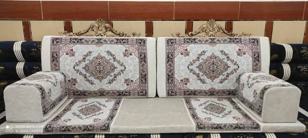 🏵️مبل خلیجی طرح *روسی* تاج دار👑
