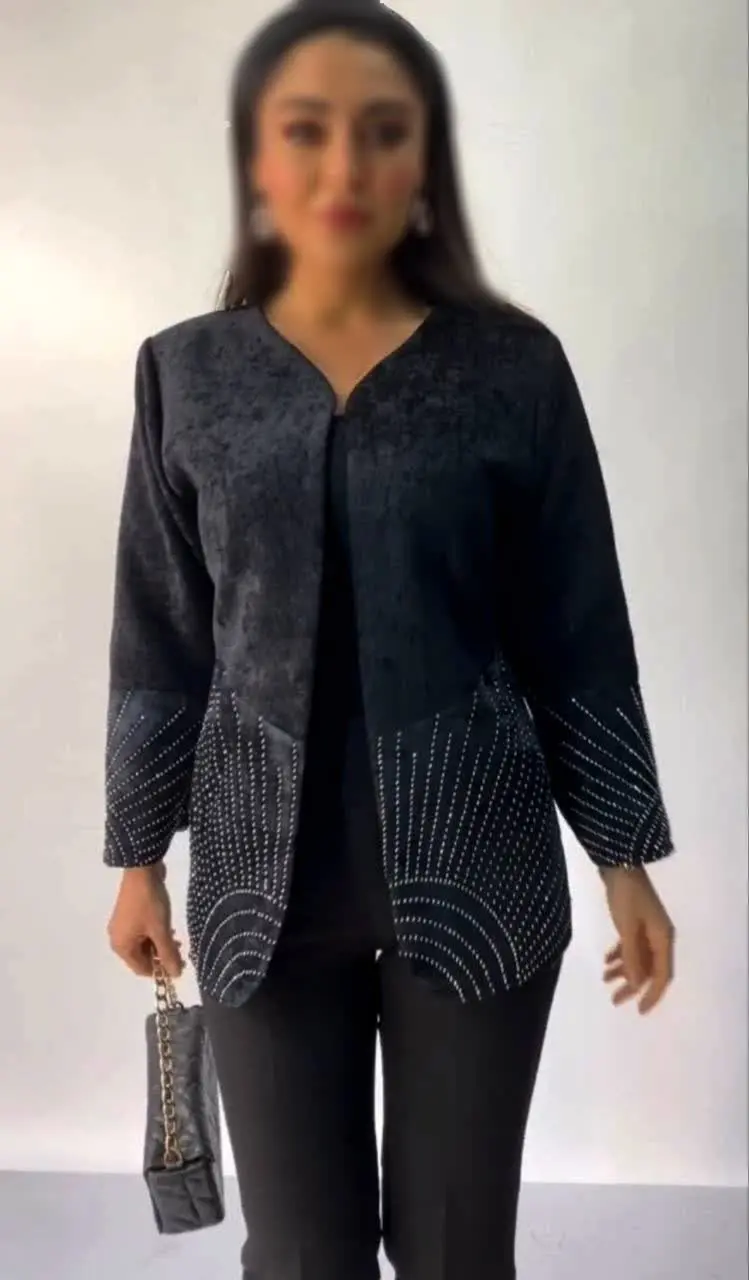 🦋نام مدل: کت مخمل نگینی ۶
