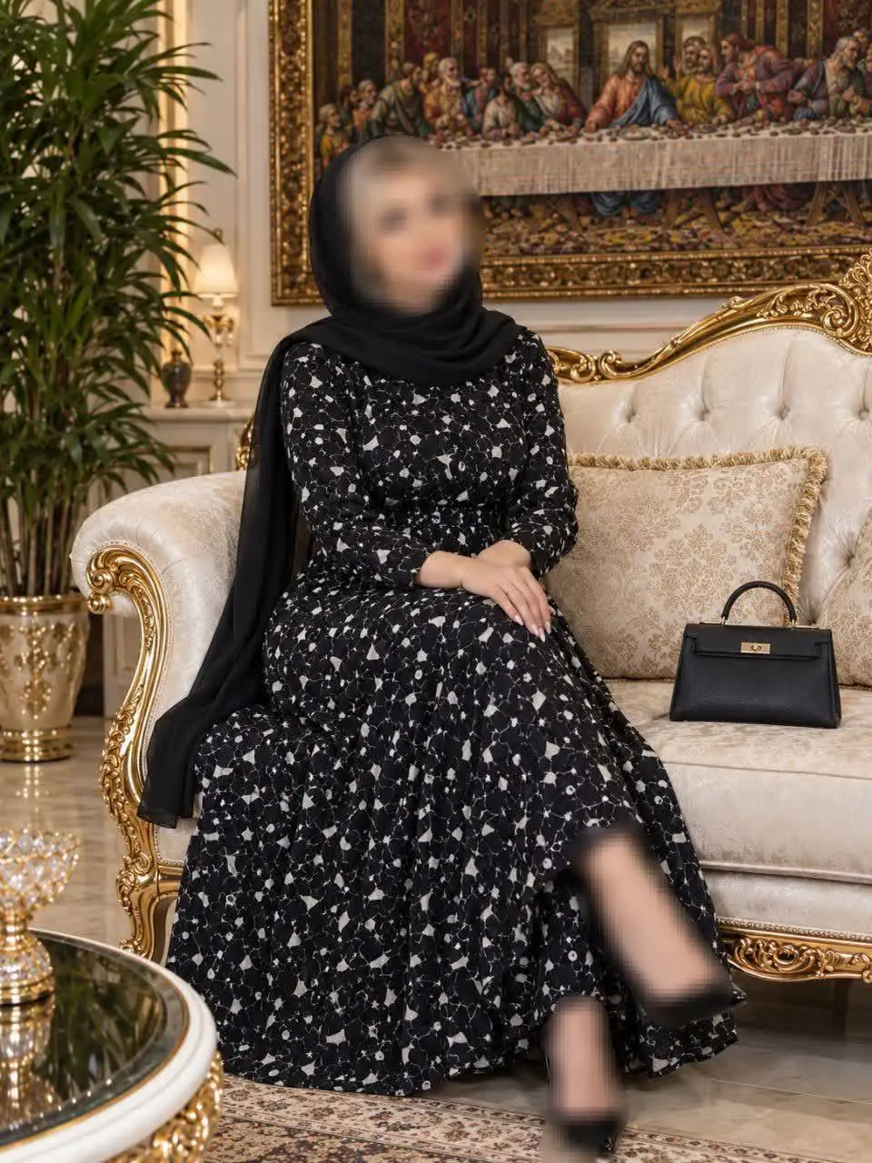 پیراهن یقه چین ٣ دکمه — تصویر محصول در تاپ هشتگ