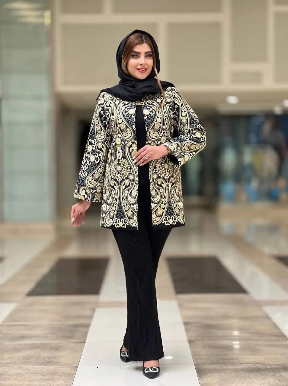 🌺 👗 پارچه لنین سوزن دوزی هندی🌺
