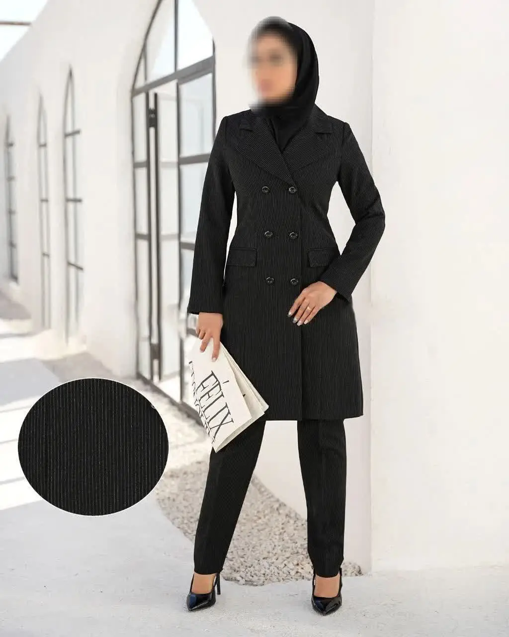 نام: مانتو شلوار اداری تانیا (قد۱۰۰) 
