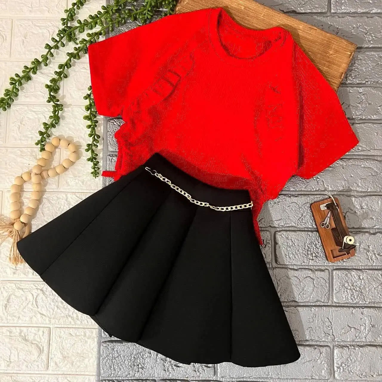 👚نام: کراپ دامن مجلسی
