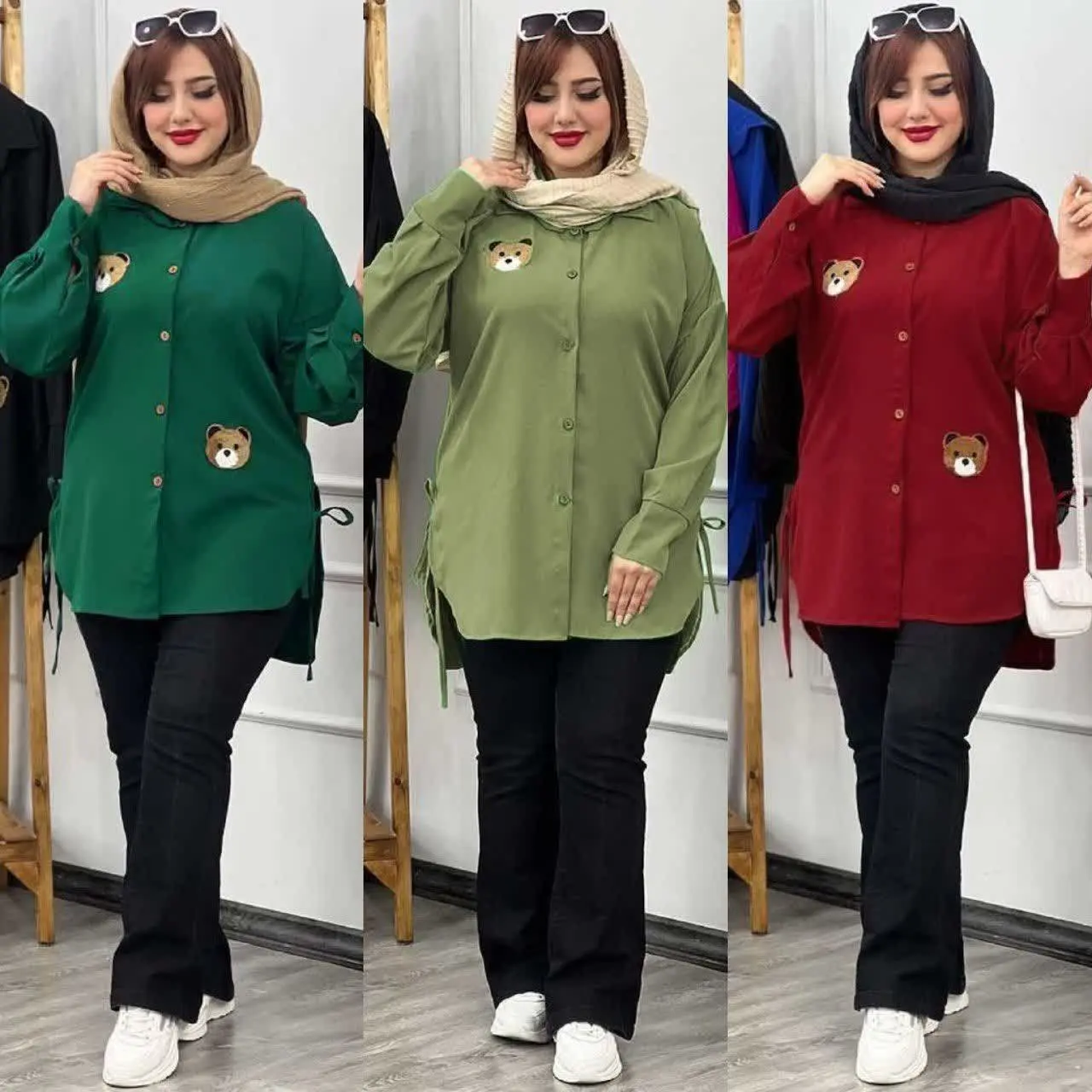 ❣نام: شومیز استیکر خرس
