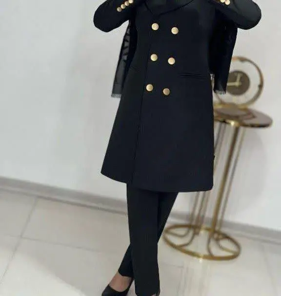 👚نام: ست مانتو شلوار اداری مزون دوز آرنیکا ❤️❤️
