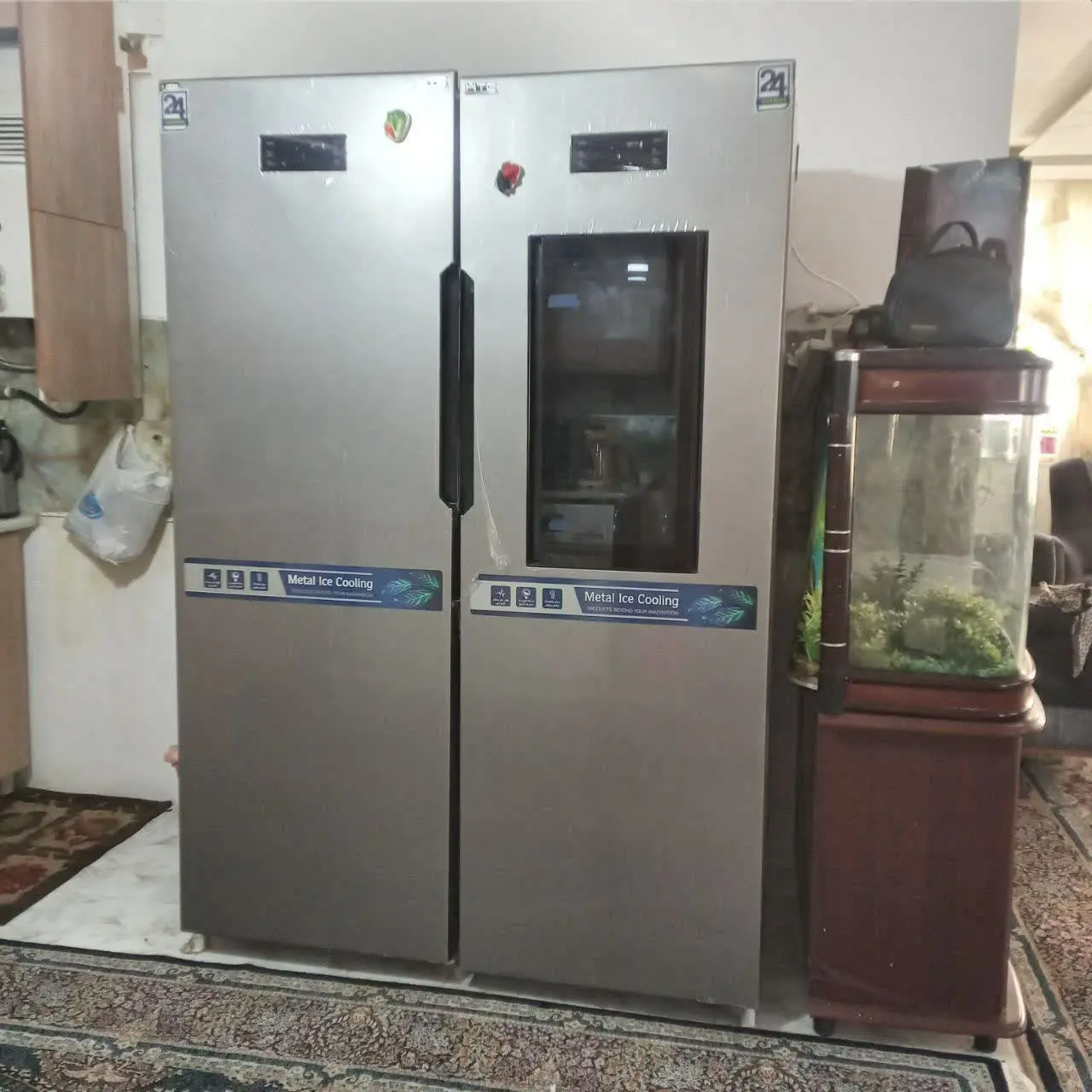 یخچال دو قلو htc کاملا سالم و نو 
