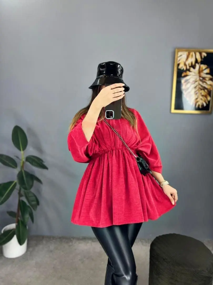👚نام: مانتو عروسکی مخمل کبریتی آوا😍
