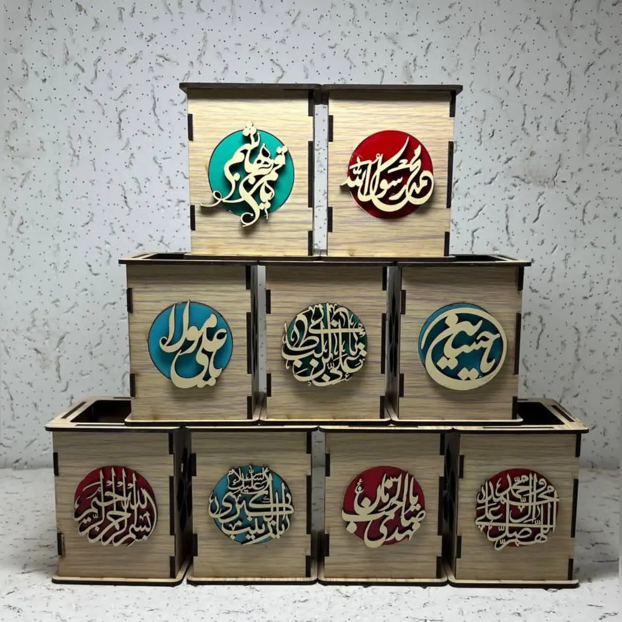 ⚜#جاقلمی چوبی لیزری مذهبی
