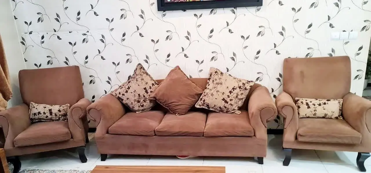 مبلمان ۵ نفره با پارچه نانو 

