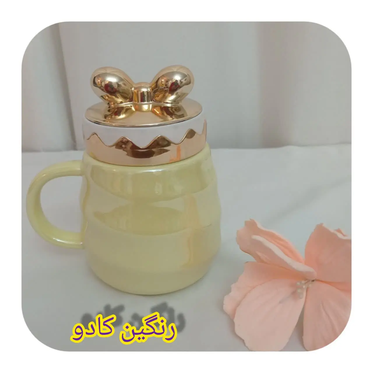 ماگ درپوش دار پاپیونی😍
