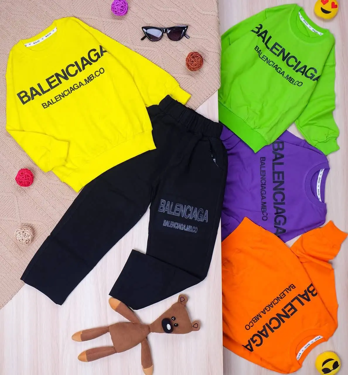 👫بلوز و شلوار کتان چاپ BALENCIAGA👫
