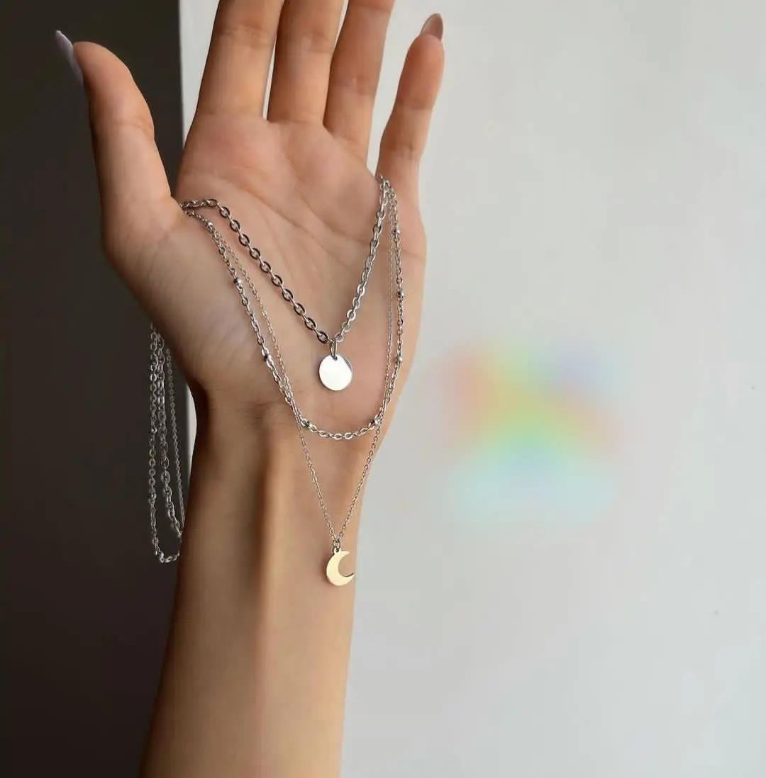 💍گردنبندهای تمام استیل و رنگ ثابت 🤌 
