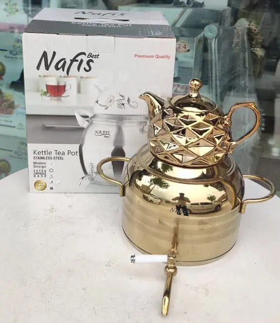 کتری قوری طلایی هرمی Nafis💥
