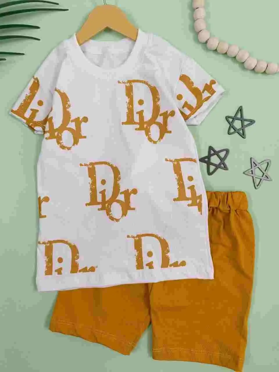 تیشرت شلوارک چاپی Dior 
