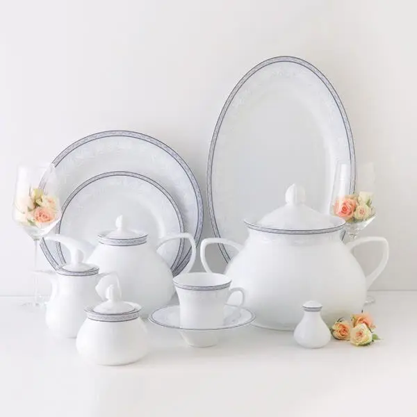 🍽 سرویس ۱۰۸ پارچه چینی زرین
