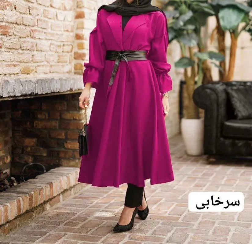 نا👚 نام: مانتو عروسکی بلند ✔️👗 جنس: مازراتی ✔️
