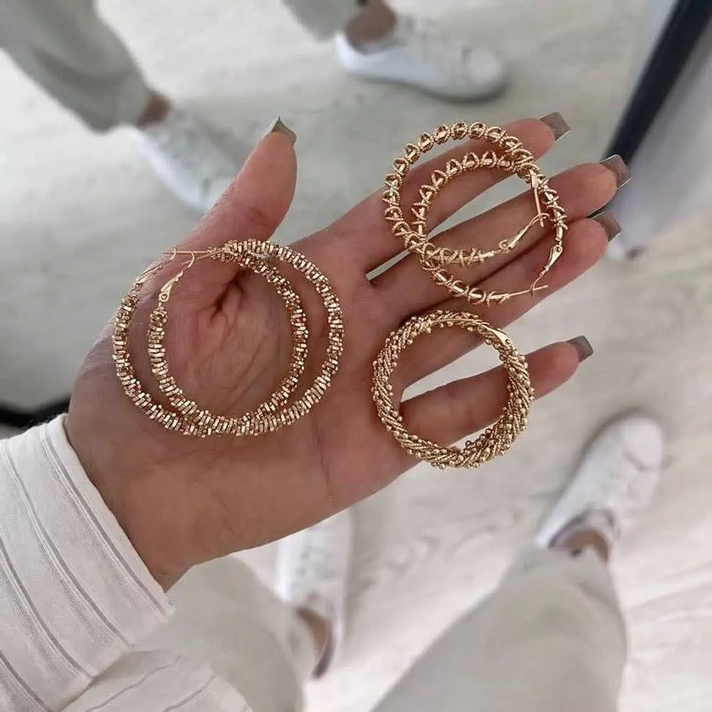 😍❤️ یه کالکشن جذاب از حلقه‌ای‌های درشت و طلاطور 🤩❤️
