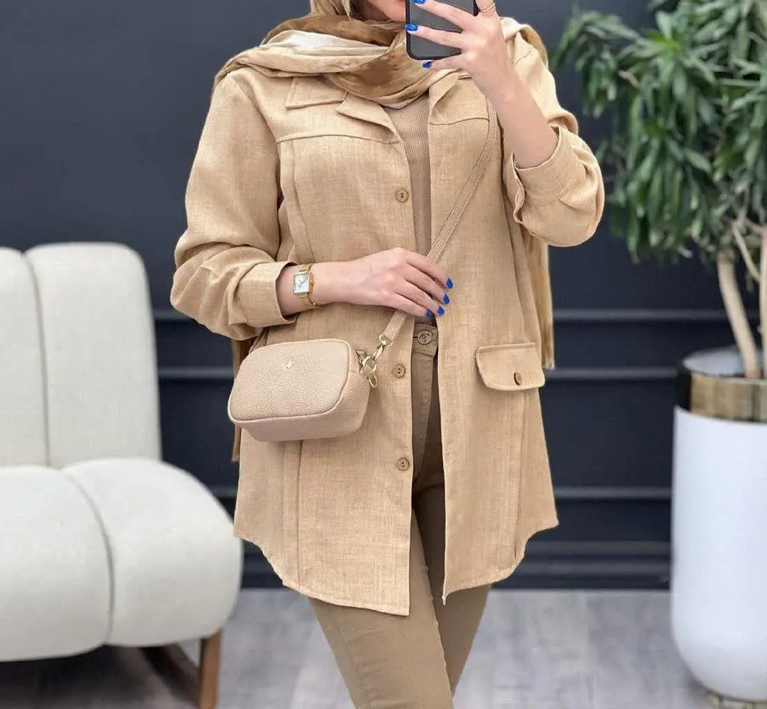 #شومیز مانتویی پیله دار
