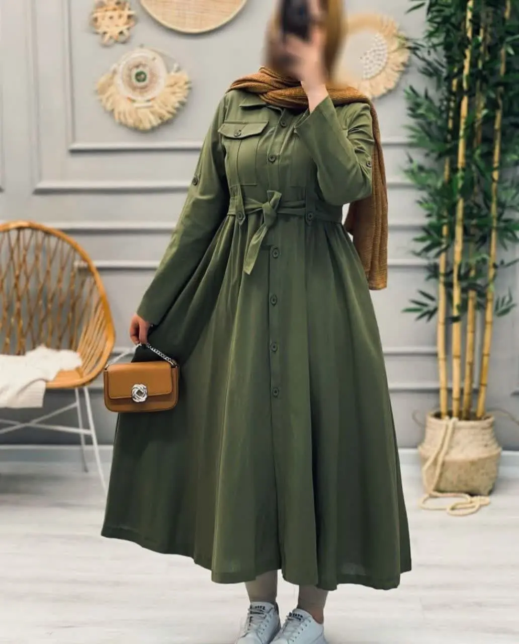 🦋نام محصول: مانتو مزونی گندم ۶ 🌾
