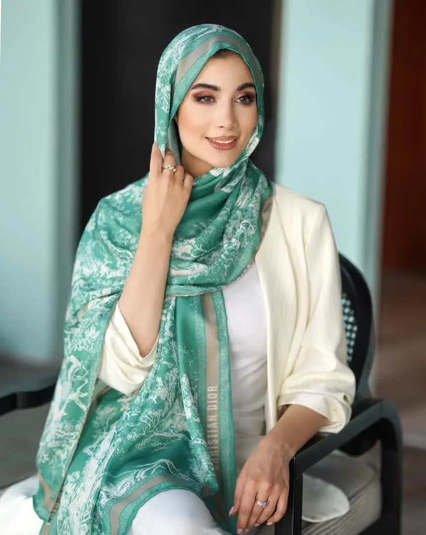 #شال_ابریشم_توییل
