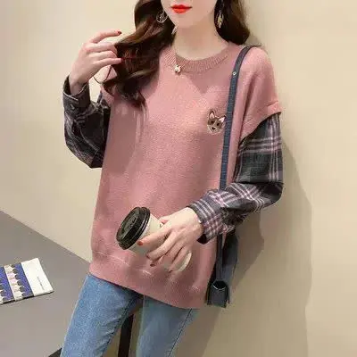 💞شومیز بافت طرح دو تیکه💞
