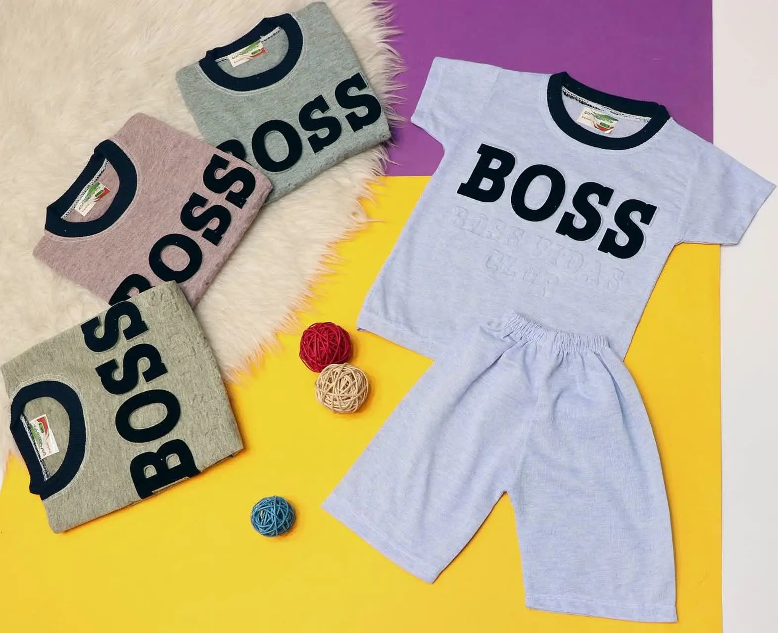👨‍💻تیشرت شورت پسرانه BOOS 
