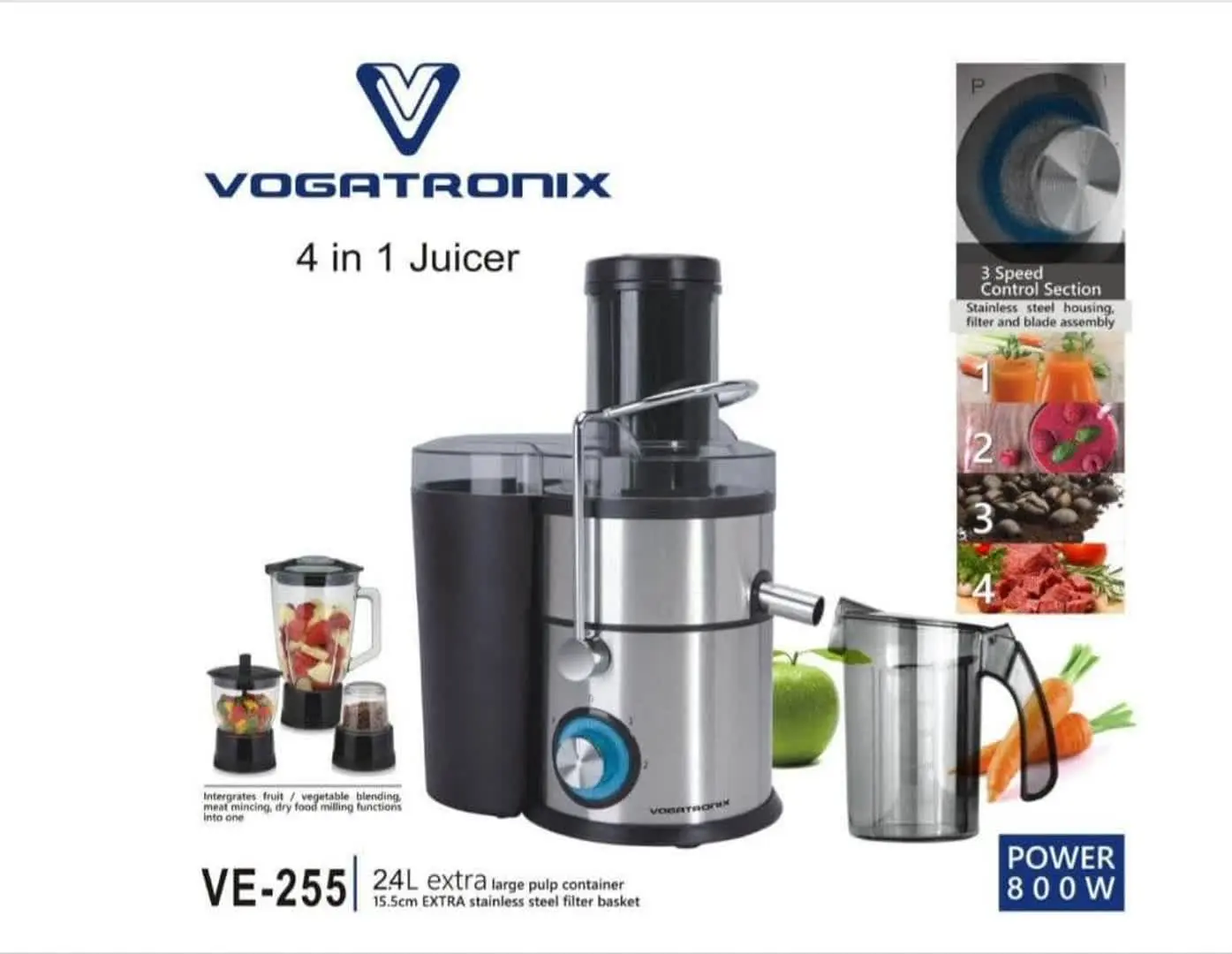 آبمیوه گیری ۴ کار وگاتی
