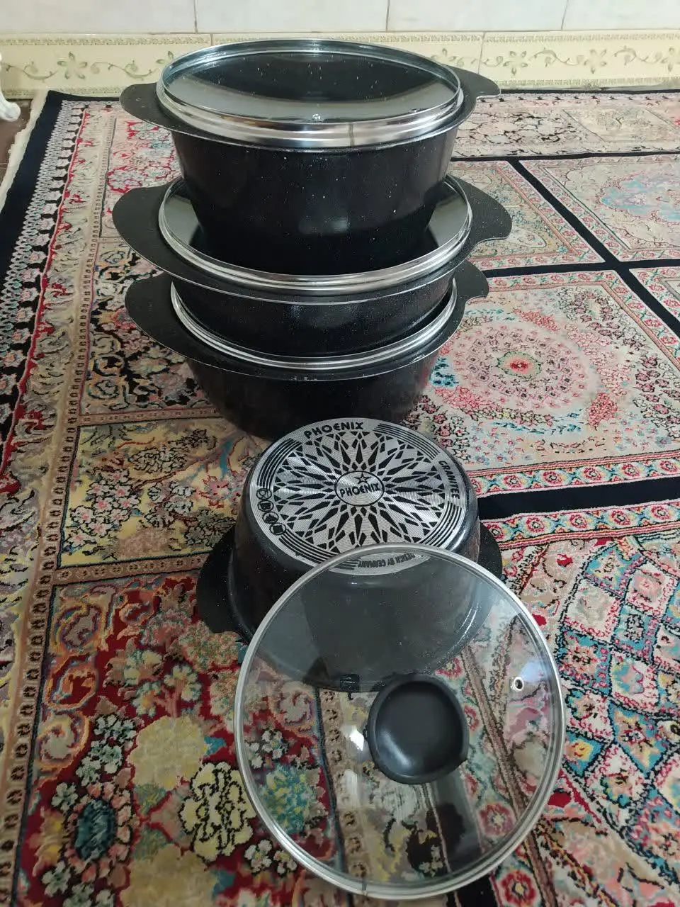 سرویس قابلمه چدن ۸ پارچه نونو
