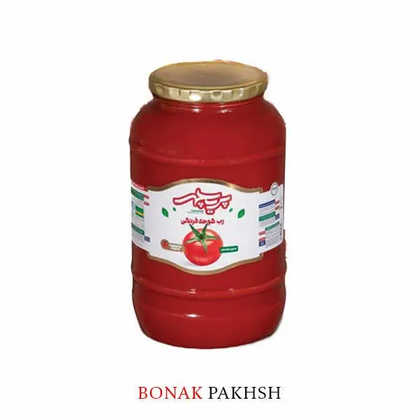 رب گوجه شیشه بزرگ پریچهر 
