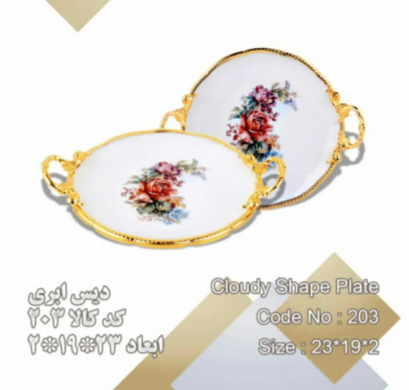 بشقاب ابری گرد کوچک 
